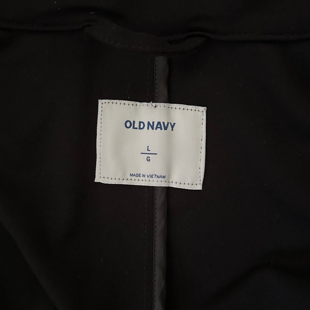 Old Navy Black Cocoon Oversized Jacket - Size: Large - Picture 5 of 10